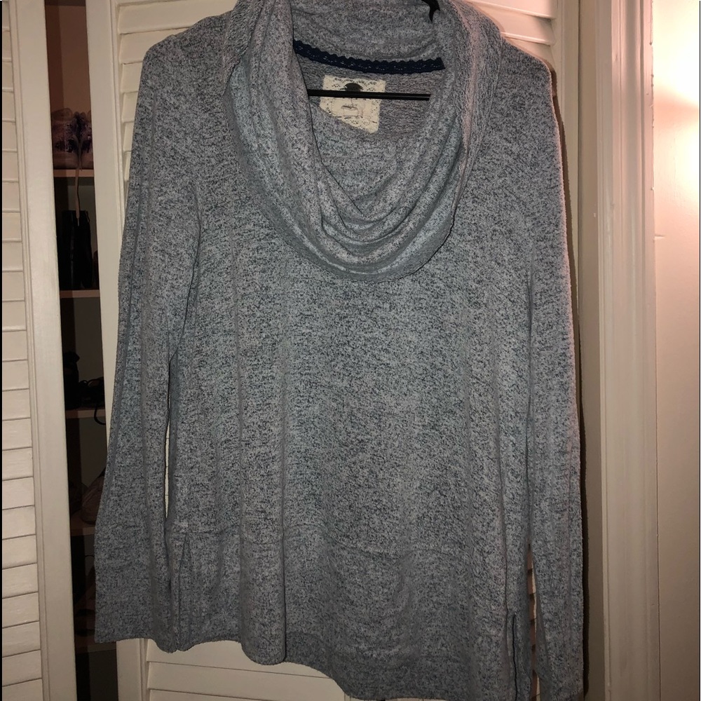 Cowl neck pullover